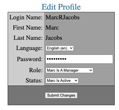 Employee Screen